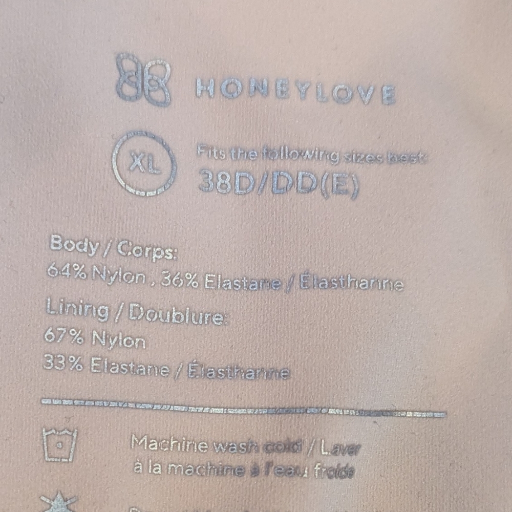 Honeylove, Nude/Tan Wireless Bra . XL (38D-38DD) - Picture 7 of 8